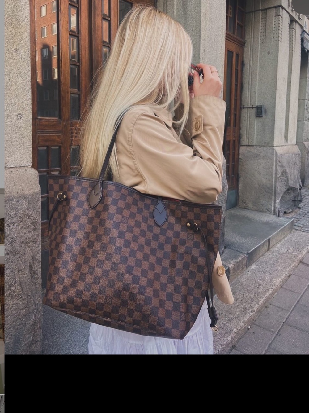 Louis Vuitton never full GM Damier Ebene